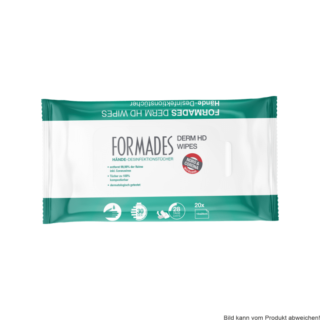 Händedesinfektionstücher FORMADES Derm HD Wipes (20 Stück)