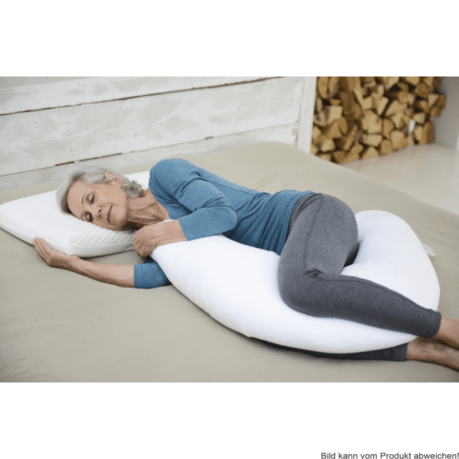 Lagerungskissen Sissel Comfort 195x35 cm weiß Ausf.: Polypropylen-Füllung