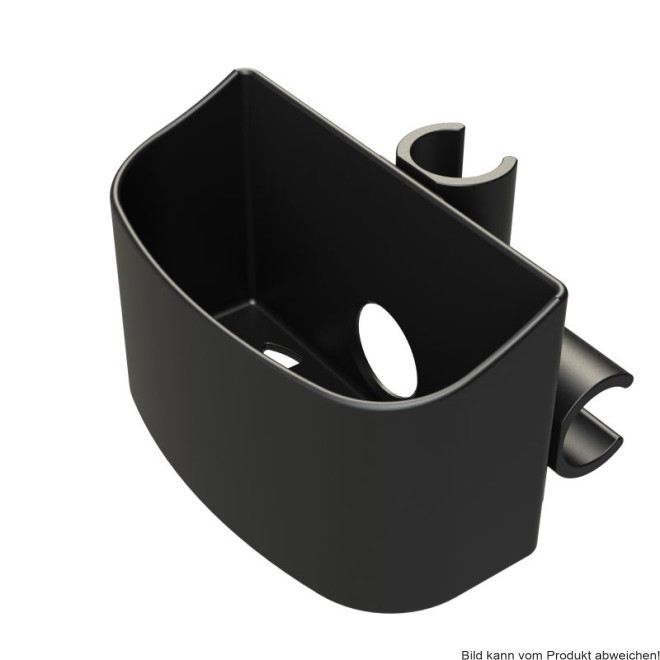 Stockhalter für 2 Gehhilfen, klemmbar, mit Bandfixierung und Topf Ausf.: 22 mm Rohraußendurchmesser