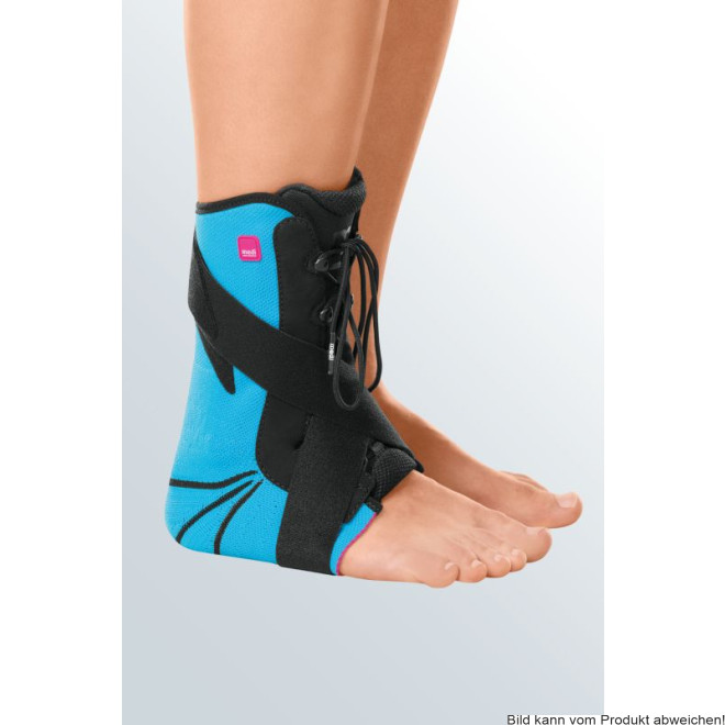 Sprunggelenkorthese Levamed stabili-tri blau-schwarz Gr. 3 rechts