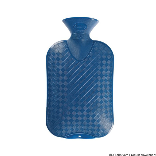 Wärmflasche Fashy glatte Ausführung, 2,0 Liter Farbe: saphir