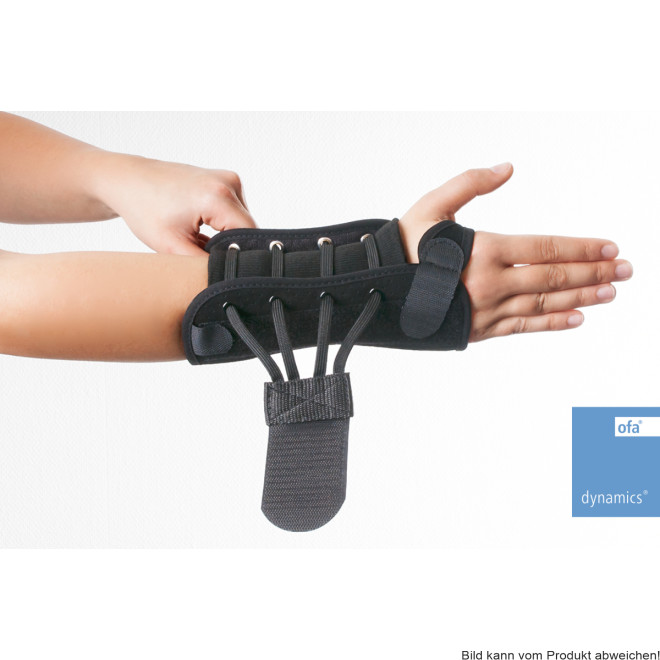 Handgelenk Schnürorthese Dynamics schwarz Gr. L links