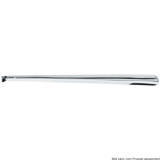 Schuhanzieher aus Metall silber, mit Haken 70 cm