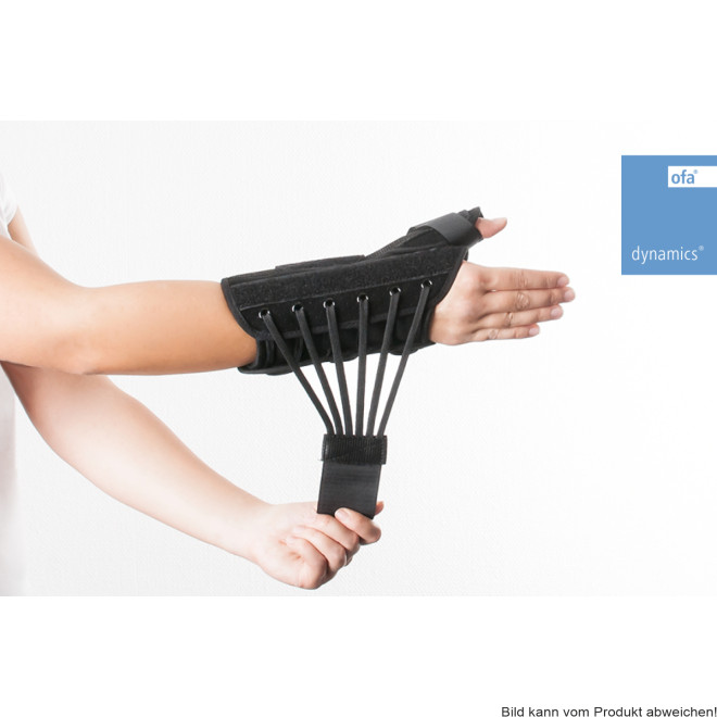 Handgelenk Schnürorthese mit Daumenfixierung Dynamics schwarz Gr. L links
