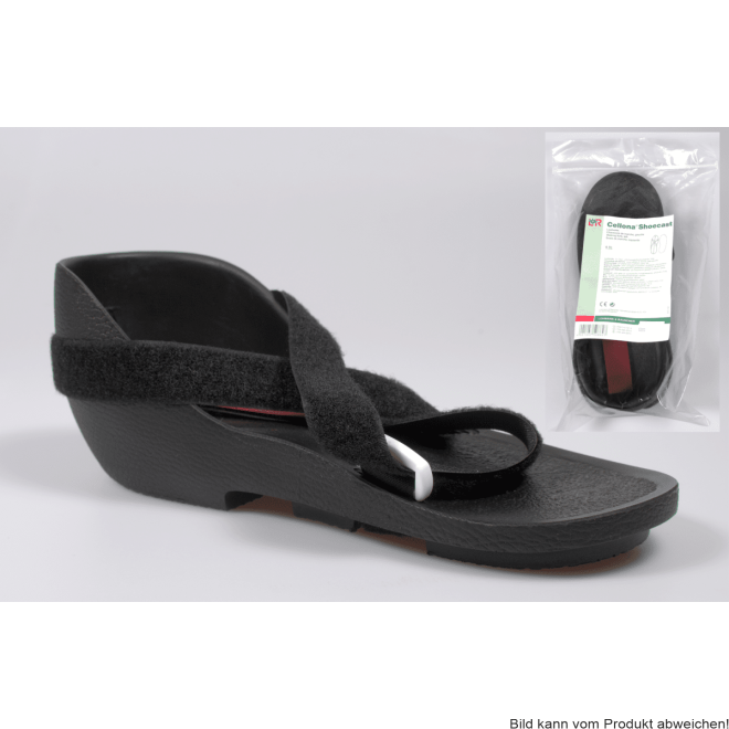 Gehsohle Cellona Shoecast schwarz Gr. 2 links
