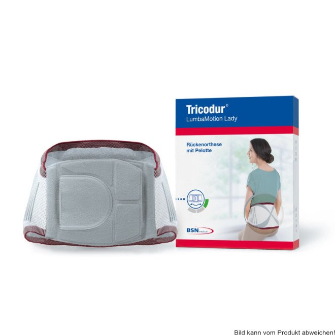 Rückenorthese Actimove LumbaMotion Lady, bordeaux-weiß-grau Gr. L