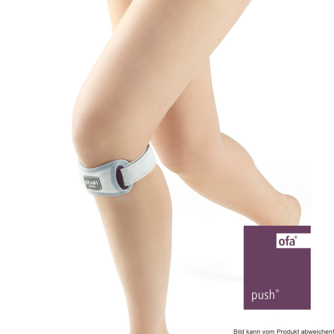 Patellabandage Push med Universal grau-aubergine