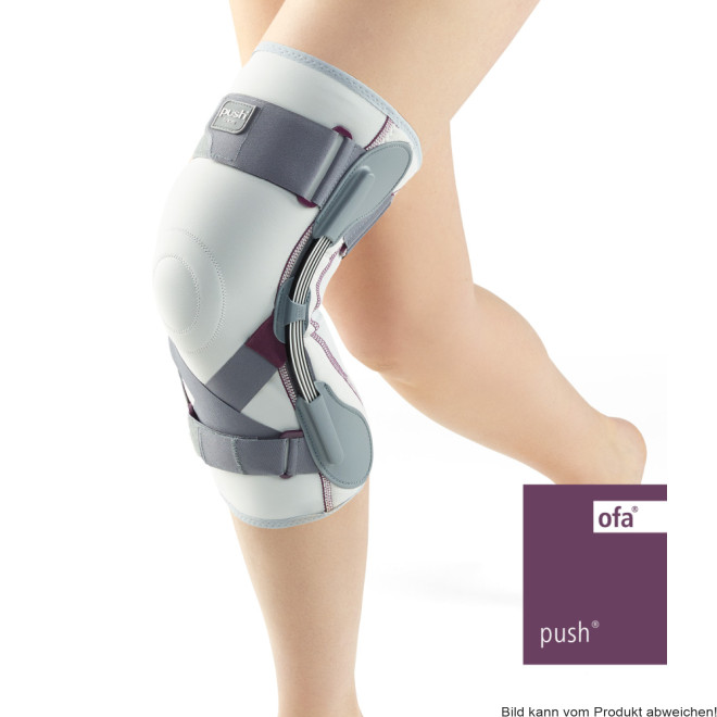 Kniebandage Push med grau-aubergine Gr. 5