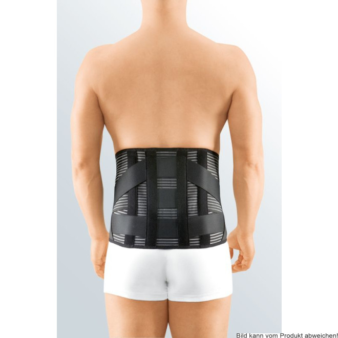 Lumbalstützorthese Lumbamed stabil mit Pelotte, Höhe 26cm, schwarz Gr. III