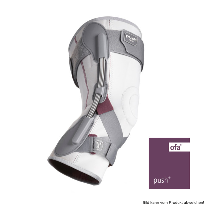 Kniebandage Push med grau-aubergine Gr. 5