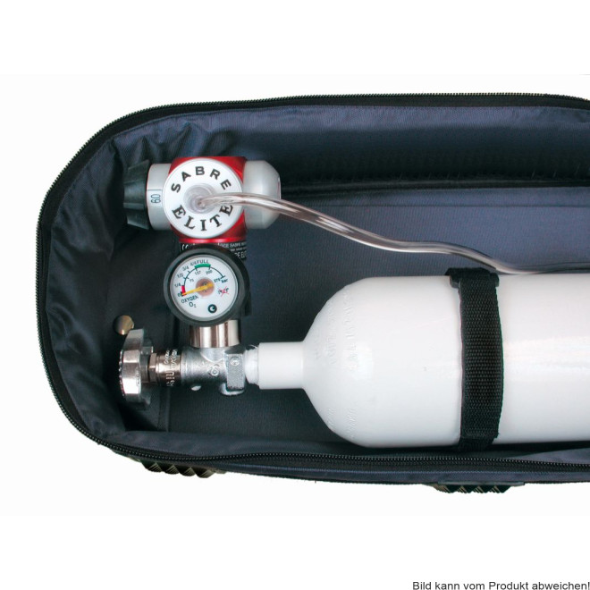 Sauerstoffsystem transportabel ELITE 2.0 T, Pneumatisches O2-Sparsystem inkl. Tasche und Nasenbrille