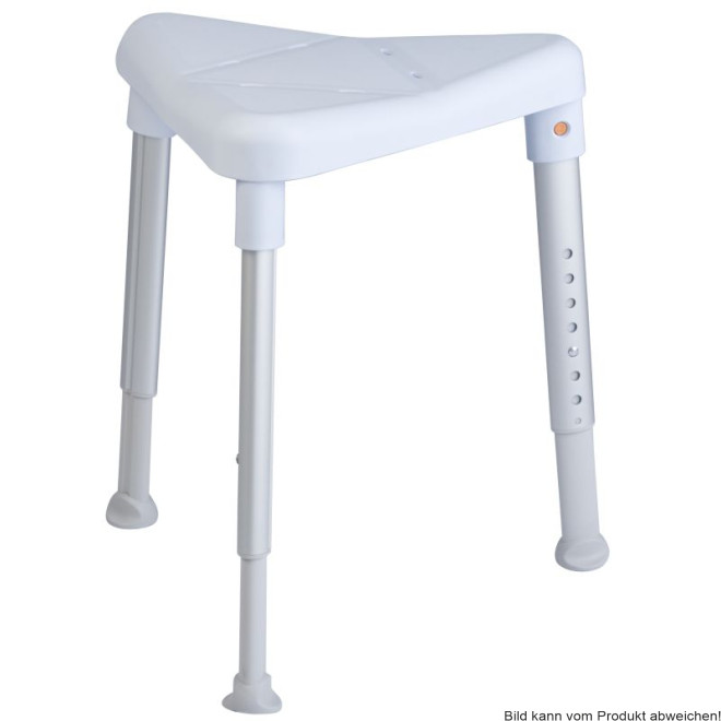 Duschhocker EDGE Sitzhöhe 42-57 cm Farbe: eisblau