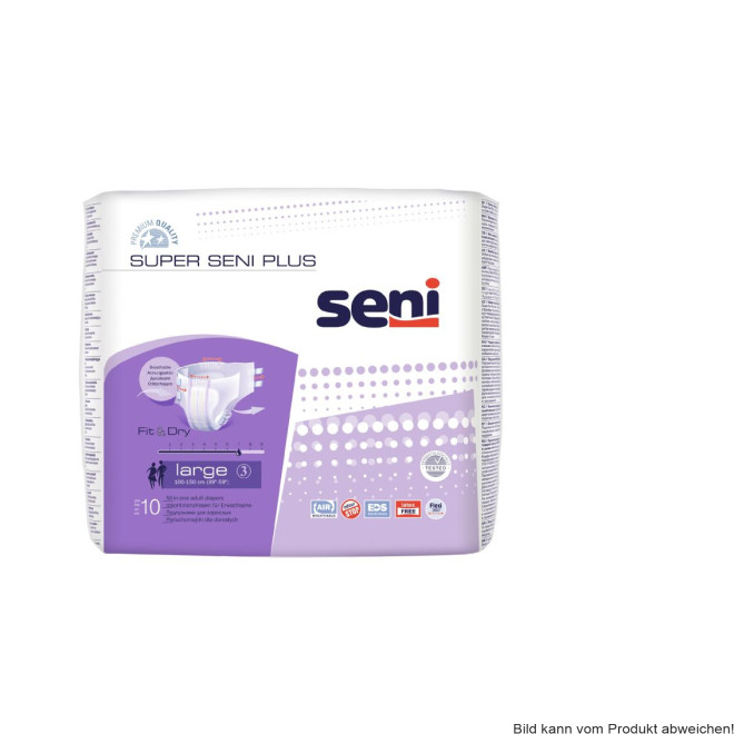 Inkontinenzhosen atmungsaktiv Seni Super Plus Large (1 Karton: 6 x 10 Stück)