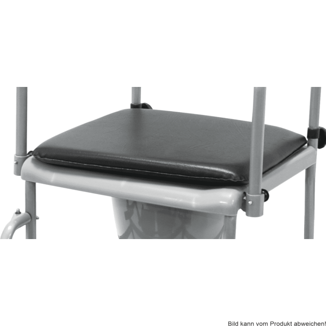 Sitzpolster für Toilettenrollstuhl TRS 130, schwarz