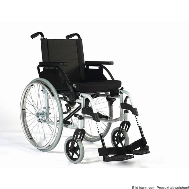 Rollstuhl Breezy Unix 2, Steckachse, TrBr, brillantsilber SB 38 cm