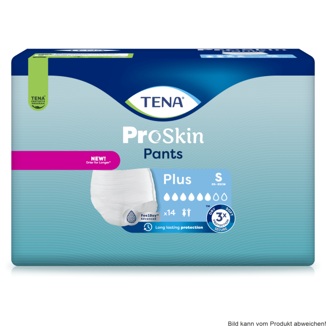 Einweghose TENA Pants PROskin Plus S Hüftumfang 65 bis 85 cm(1 Karton: 4 x 14 Stück)