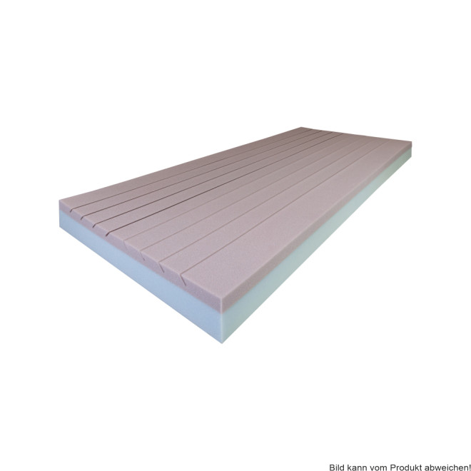 Matratze Compact DuoCare, Längseinschnitte (Typ 1 BW) 200 x 90 x 12 cm, schwer entzündbar