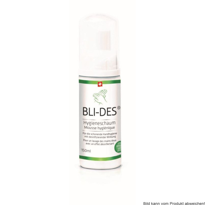 Hygieneschaum BLI-DES mit desinfizierender Wirkung, 15x150ml Flasche, Levurozid, Viruzid (begrenzt)