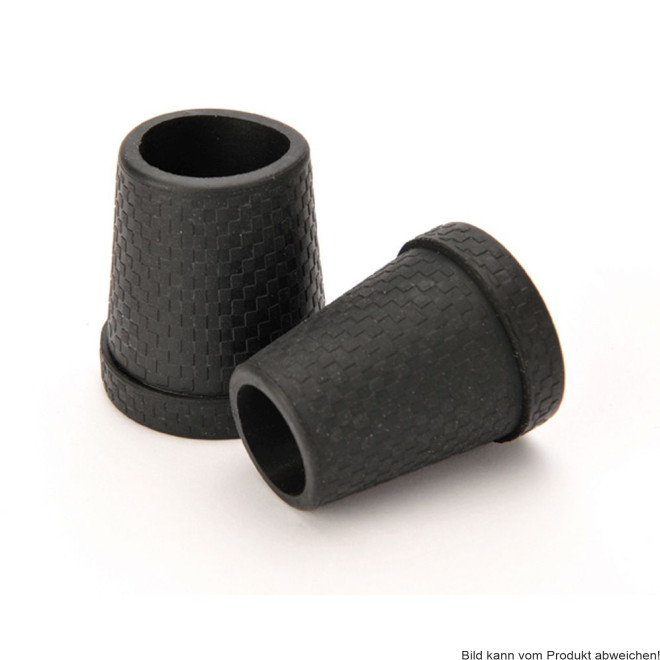 Gummipuffer KARO mit Stahleinlage für Metallstöcke Farbe: braun 16 mm