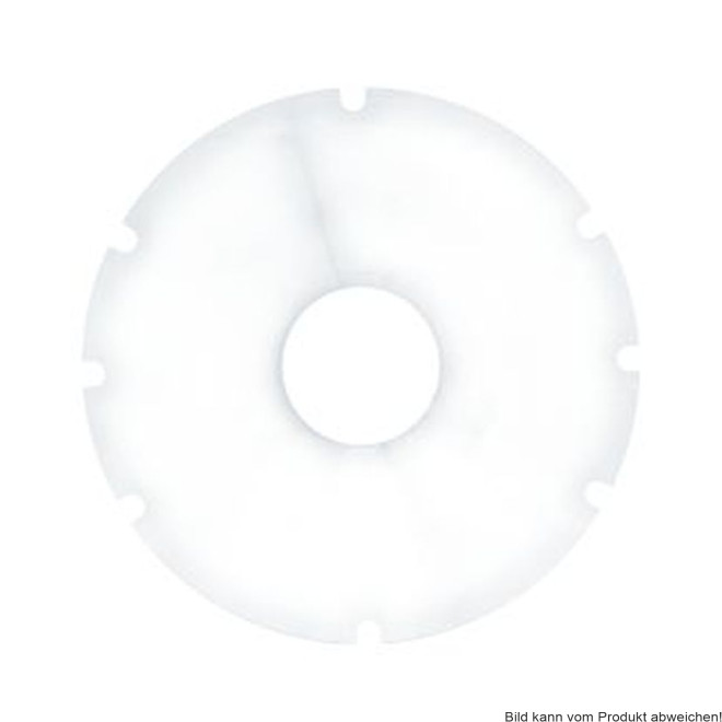 Speichenschutz 24 Zoll mit 8 Aussparungen, transparent, mit Befestigungsmaterial