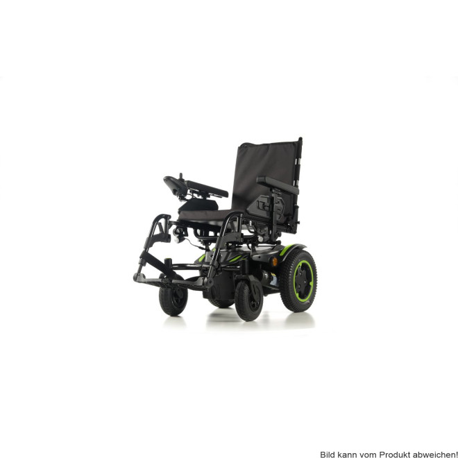 E-Rollstuhl Q 200 R, schwarz, SB 43(-50), 6 km/h, AOK, inkl. Batterien (55 Ah) u. Ladegerät