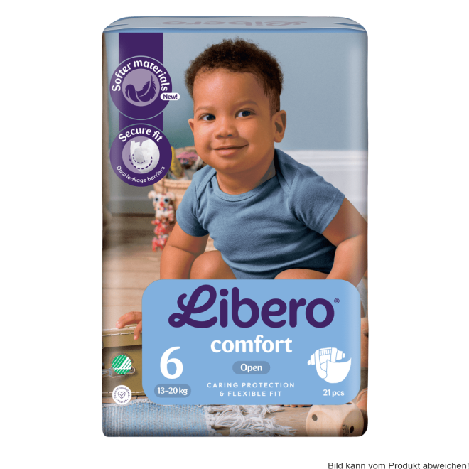 Kinderwindel Libero Comfort XL Gr.6, 13-20 kg (1 Karton: 8 x 22 Stück)
