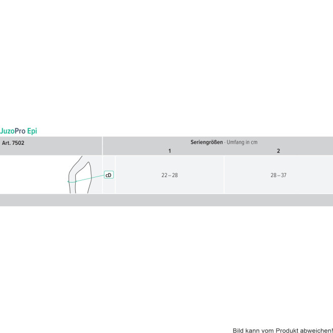Epicondylitis-Spange Epi Juzo Pro, anthrazit, beidseitig Gr. 1