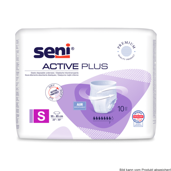 Einweginkontinenzslips Seni Active Plus small (1 Karton: 8x10 Stück)