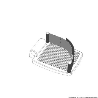 Fersengurt 2-tlg. verstellbar 240-430mm schwarz