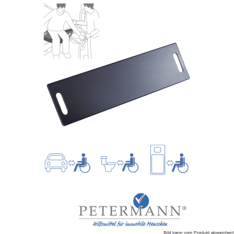 Rutschbrett BlueMotion Polyethylen 74x24 cm schwarz