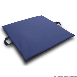 Anti-Dekubitus-Sitzkissen aks-gelsit 2,5 cm blau-schwarz mit Inko-Air Bezug 40 x 40 cm