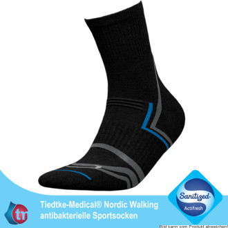 Socken NORDIC WALKING, schwarz Gr. 35-37