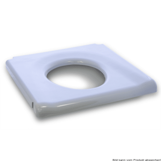 Kunststoff-Sitzbrille für Toilettenstuhl 139B und 139E grau
