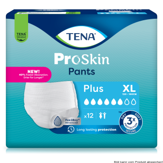 Einweghose TENA Pants PROskin Plus XL Hüftumfang 120 bis 160 cm(1 Karton: 4 x 12 Stück)