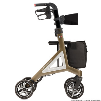 Rollator ALEVO COUNTRY mit Rückengurt und Tasche Farbe: nachtblau