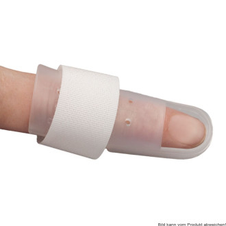 Fingerschiene nach Stack transparent Ausf.: mit Klettband Gr. 1