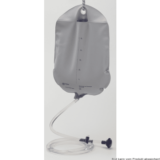 Wassersack mit Duschkopf 5L grau