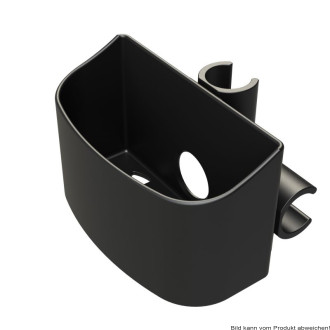 Stockhalter für 2 Gehhilfen, klemmbar, mit Bandfixierung und Topf Ausf.: 22 mm Rohraußendurchmesser