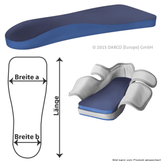 Weichbettungseinlegesohle, Relief Contour Insole Damen Gr. L links