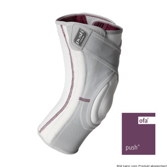 Kniebandage Push care grau/aubergine Gr. 1