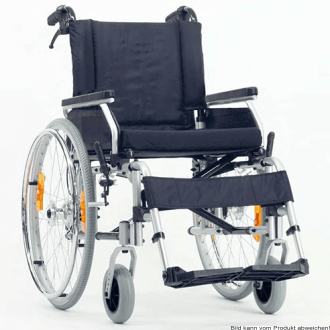 Leichtgewicht-Rollstuhl 2.920 MOLY ECONOMY, mit Trommelbremse silbergrau-metallic SB 40 cm