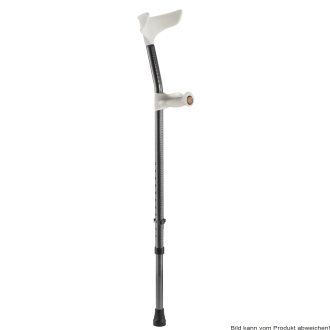 Unterarmgehstütze GOLIAT 3XL anatomischer Griff schwarz/grau links