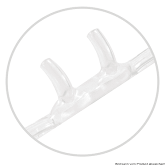 AEROpart Sauerstoff-Brille 12-S mit 2m Schlauch, gebogene Nasenstutzen