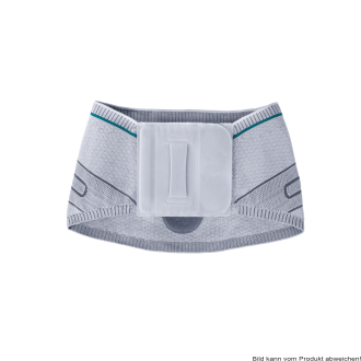 Rückenbandage b:joynz back support waisted zur Kompression mit Massagepelotte Farbe: titan Gr. 1