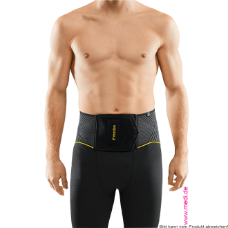 LWS-Stabilisierungsorthese Lumbamed plus E+motion 3.0 schwarz-gelb Gr. V