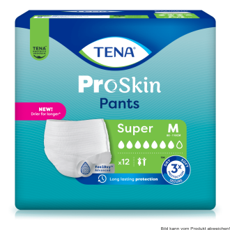 TENA Pants PROskin Super M, Hüfte 80-110 cm (1 Karton: 4 x 12 Stück)