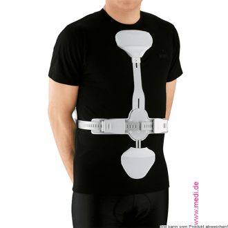 Hyperextensionsorthese 3C 20 cm silber Gr. 1
