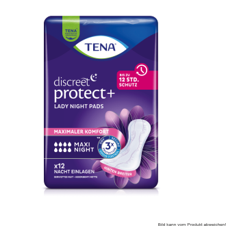 Einlage TENA Lady Discreet Night Maxi (1 Karton: 6 x 12 Stück)
