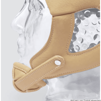 Kinnschutz für C4011, Leder beige