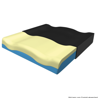 Anti-Dekubitus-Therapie-Sitzkissen XSEAT, schwarz 51 x 46 cm